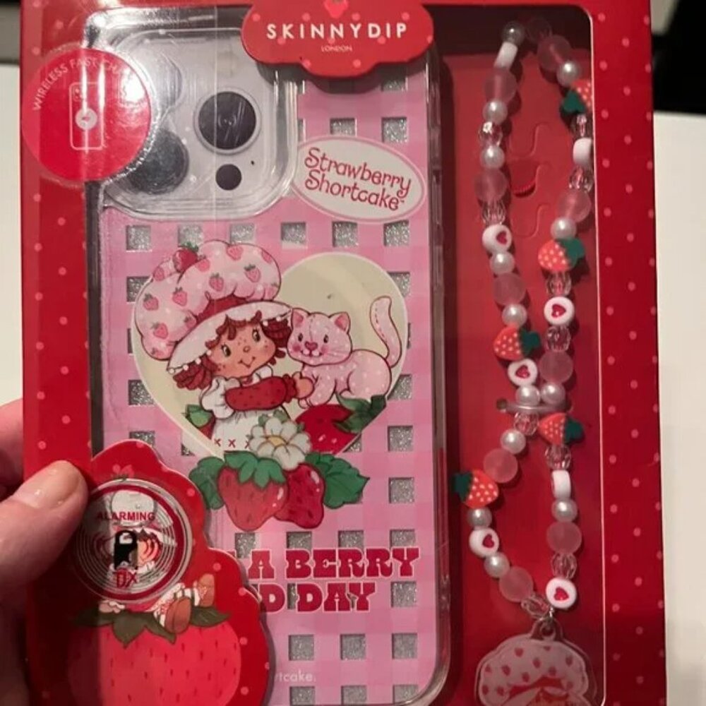 Strawberry‎ Shortcake Phone Case & Strap (13 and 14 Pro Max (new/x/kids)